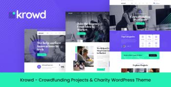 Krowd - Crowdfunding Charity WordPress Theme